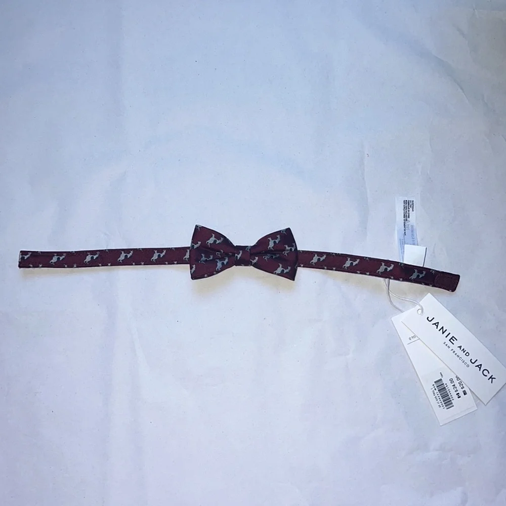 Janie and Jack Frenchie Bulldog Bowtie, 0-24M - NWT